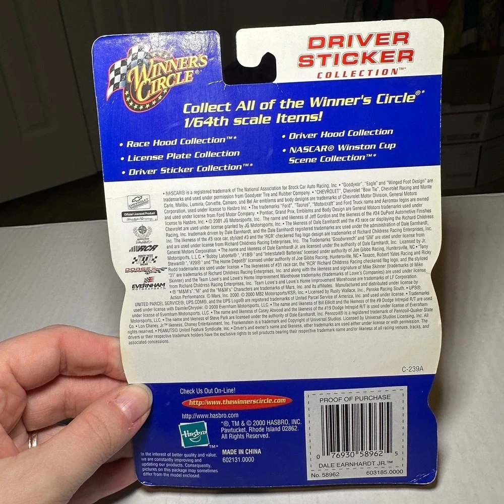 Vintage NASCAR Winner's Circle Dale Earnhardt‎ Jr. 8 Driver Sticker Collection